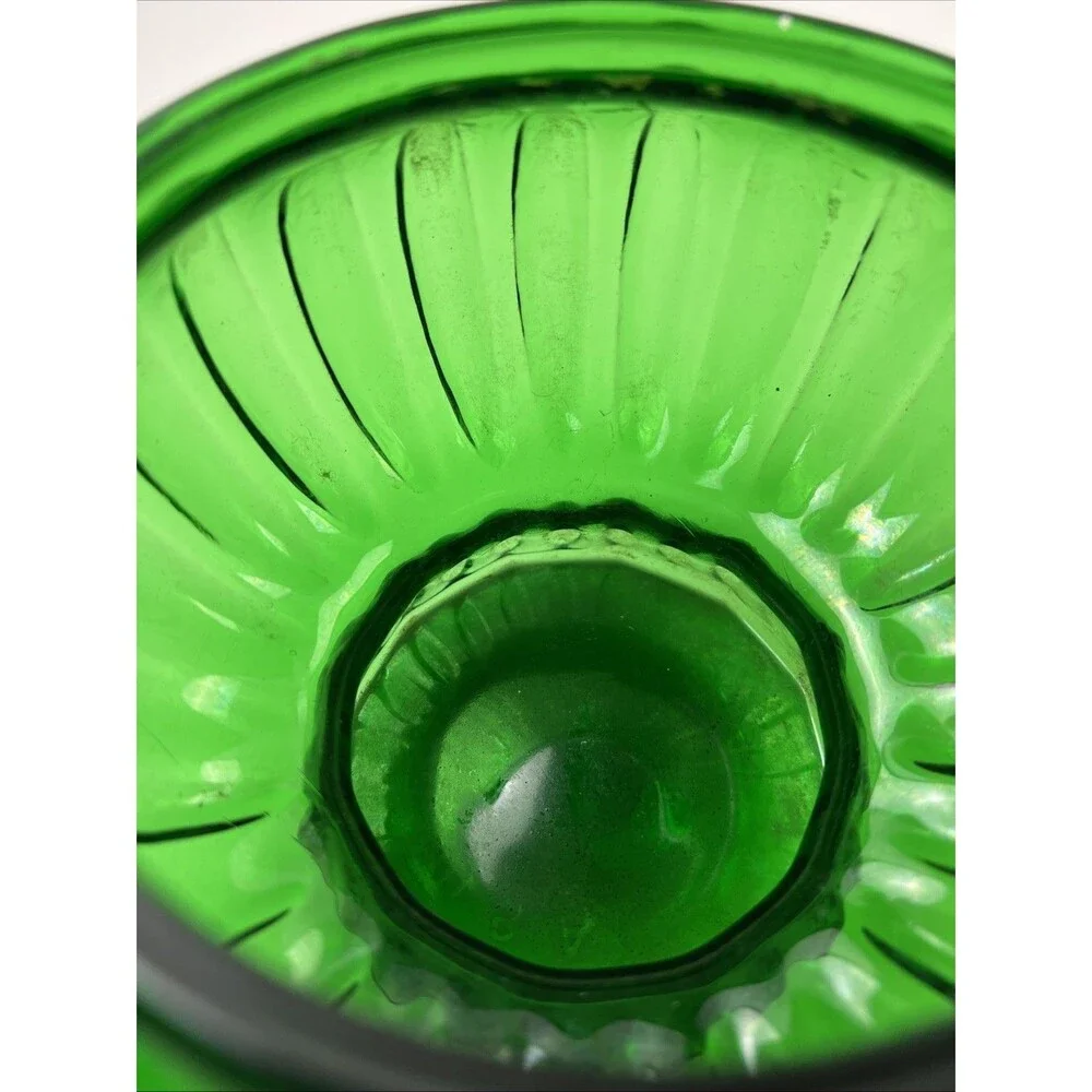 Vintage INARCO USA, #5441 Emerald Green Round Planter/Vase
